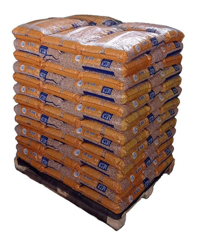 Granulés de bois DIN plus – palette de 975 kg