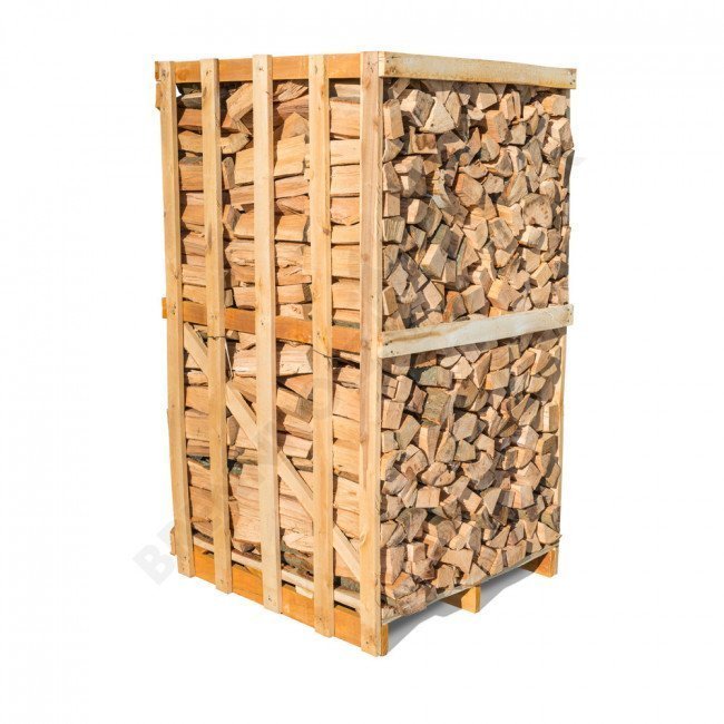 Bois de chauffage hêtre 2,5 cubes 33cm séché au four palette BIESSEHOLZDE

