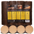 Briquettes rondes hêtre palette 96 paquets 10kg 960kg BIESSEHOLZDE

