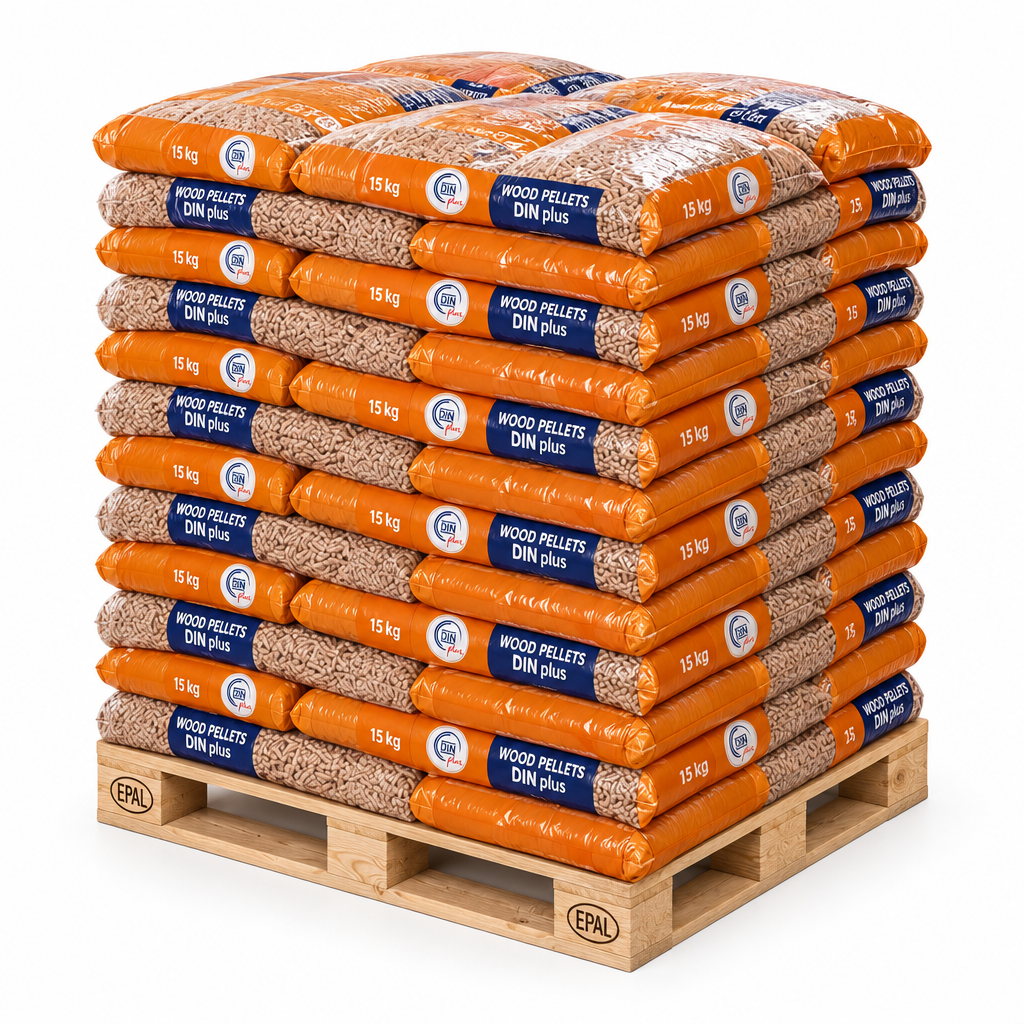 Granulés de bois DINplus palette 975kg certifiés BIESSEHOLZDE
