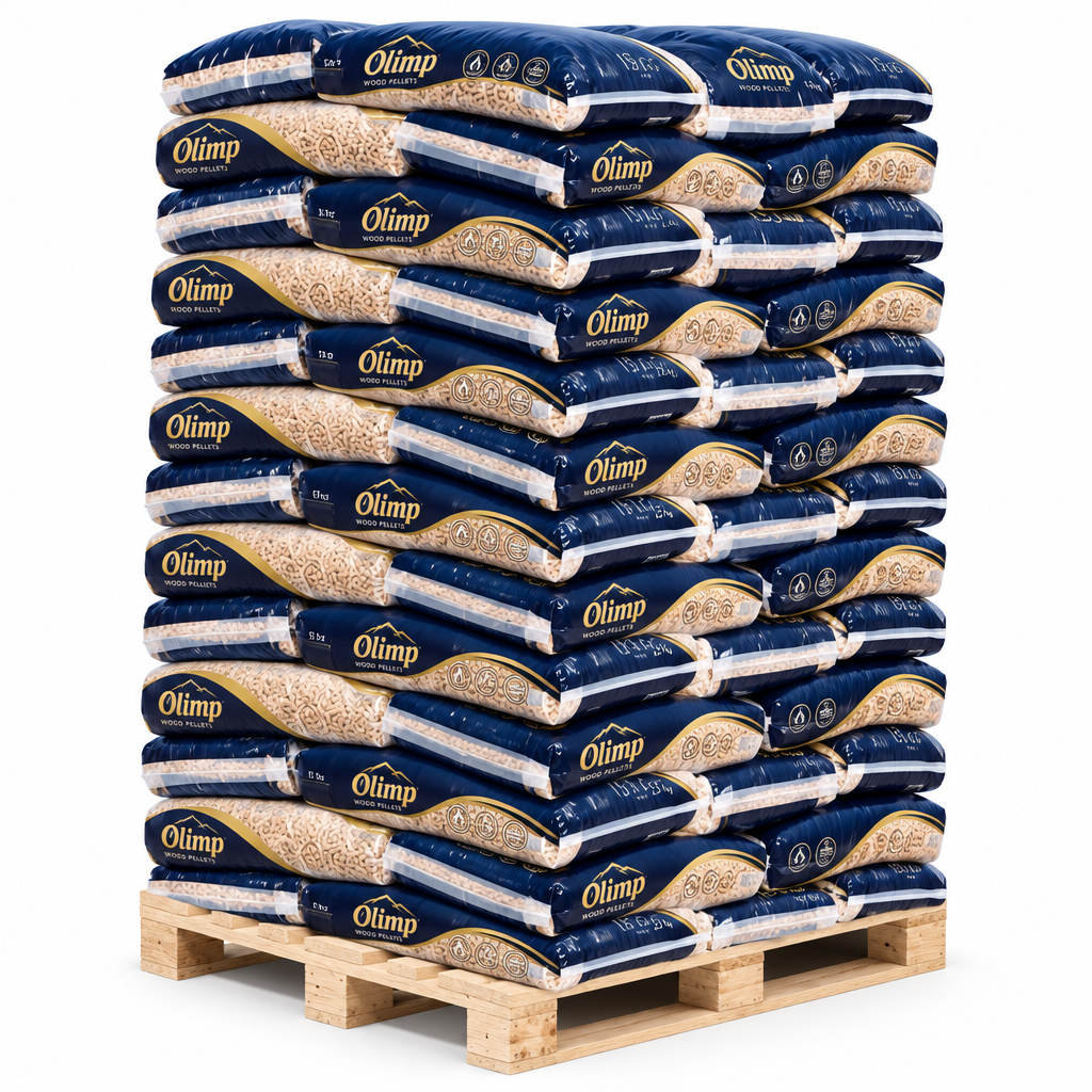 Granulés de bois Olimp 6mm ENplus-A1 palette 65 sacs 15kg BIESSEHOLZDE
