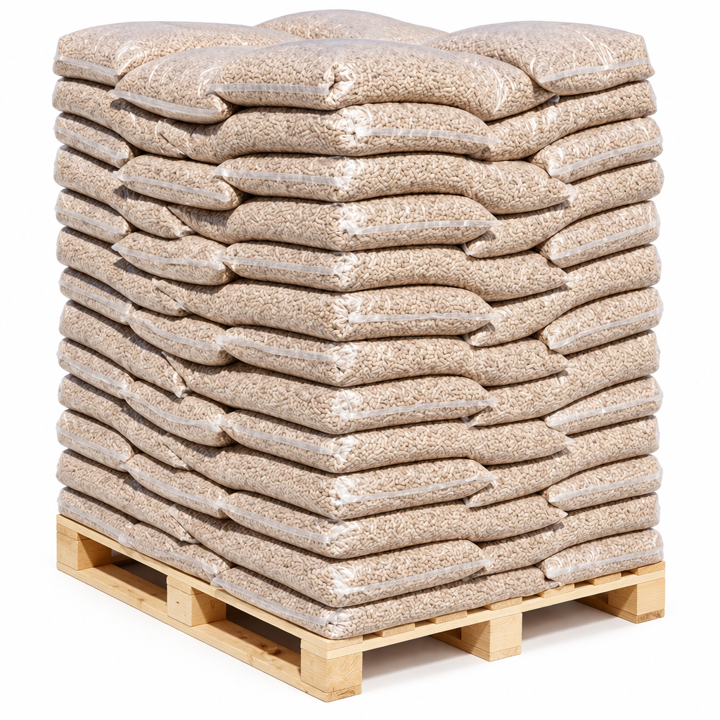 Granulés de bois dur hêtre chêne 6mm sac 15kg BIESSEHOLZDE
