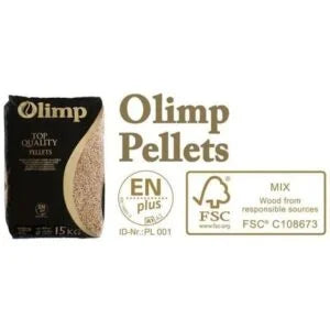 Granulés de bois Olimp 6 mm ENplus-A1, palette de 65 x 15 kg