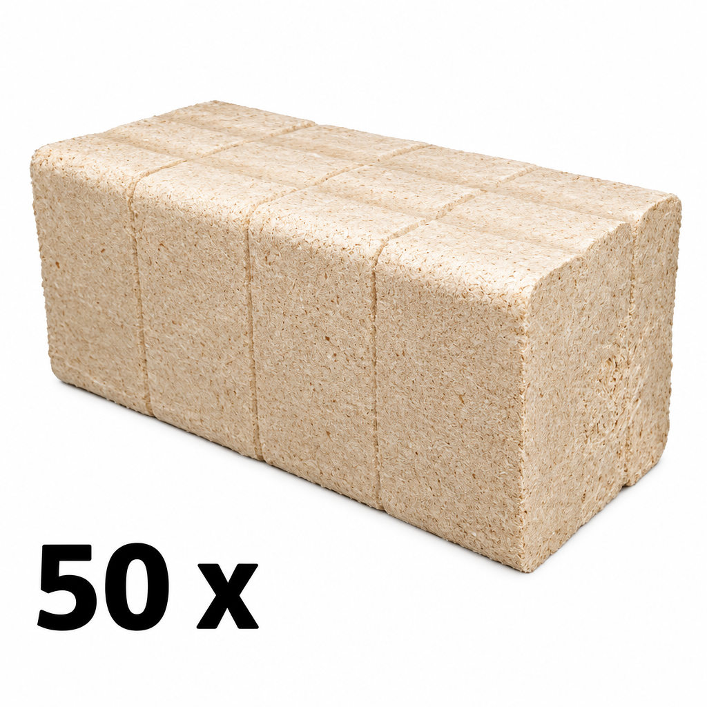 Briquettes de bois 500kg demi-palette chauffage BIESSEHOLZDE

