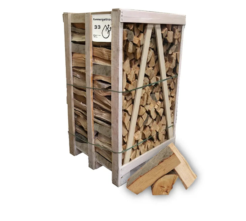 Bois de chauffage en hêtre séché au four, 30-33 cm