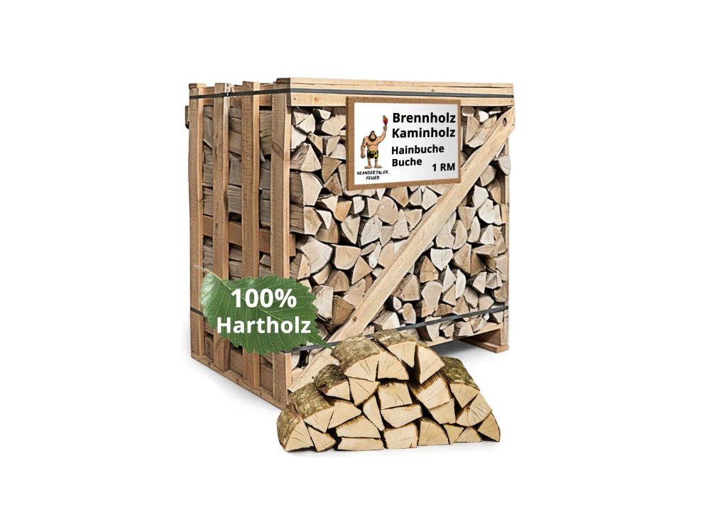 Bois de chauffage de charme, boîte de 1RM, 25 cm