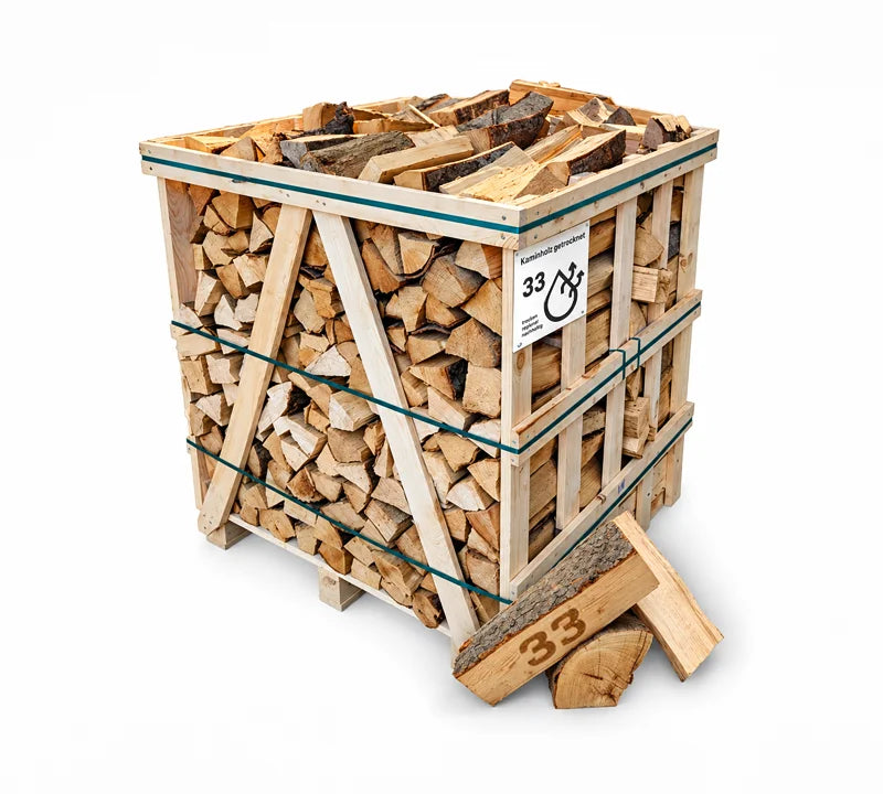 Bois de chauffage, hêtre, séché au four, 30–33 cm (1RM)