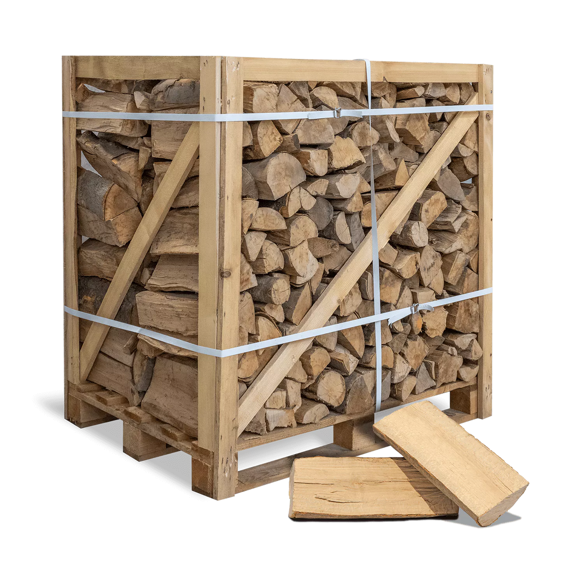 Bois de chauffage hêtre pur 1RM 500kg bûches 33cm séché au four BIESSEHOLZDE

