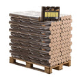 Briquettes rondes de hêtre, palette de 96 paquets x 10 kg (960 kg)